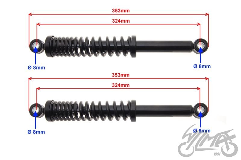 Tlumiče pérování Jawa 50