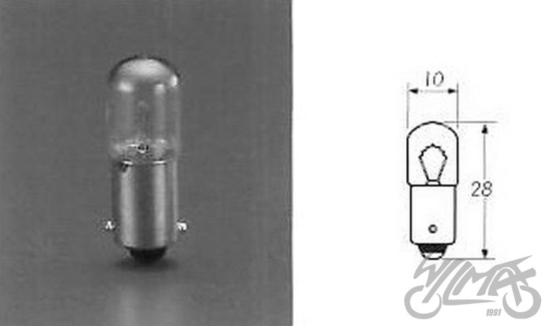 Žárovka 6V 15W BA9S