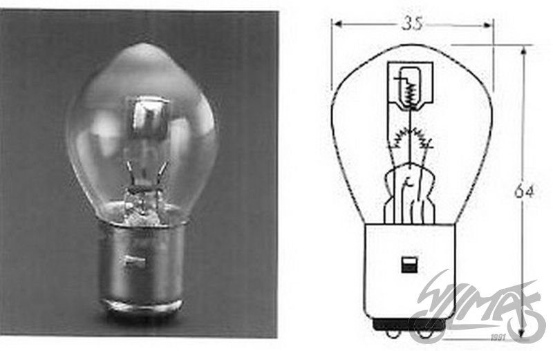 Žárovka 12V 45/40W P45T