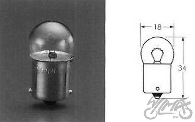 Žárovka 12V 10W BA15S