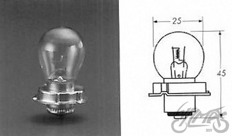 Žárovka 12V 15W P26S