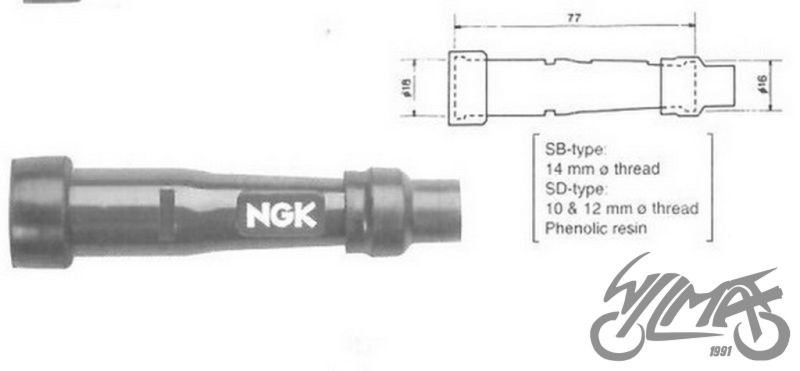 Fajfka na svíčku NGK SD05F