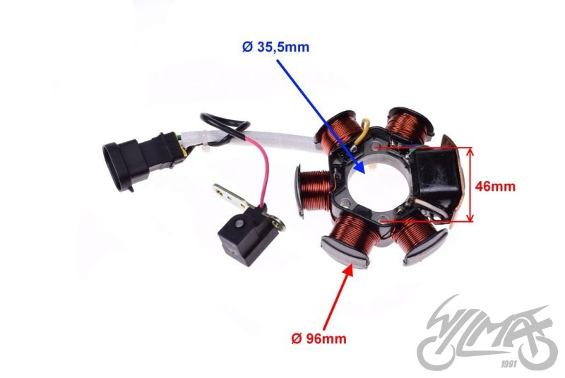 Stator zapalování Piaggio a Gilera
