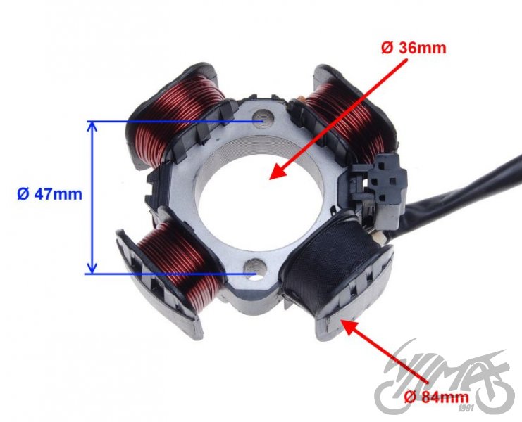 Stator zapalování Suzuki, Italjet, TGB