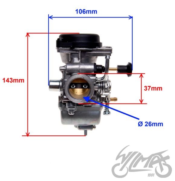 Karburátor Thunder 125 - 25mm difuzor