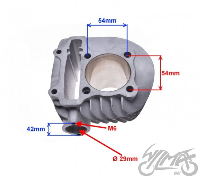 Sportovní válec GY6 125 CC 4T 58,50
