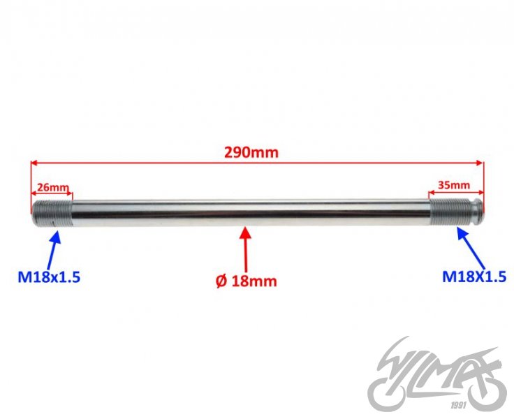 Osa uložení kyvné vidlice MZ 150 ETZ