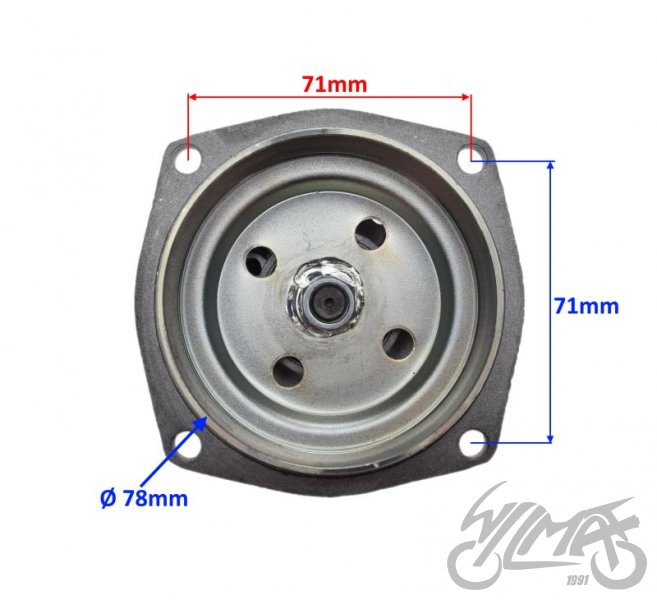 Kryt spojky s pastorkem 7 zubů Minibike, Minicross