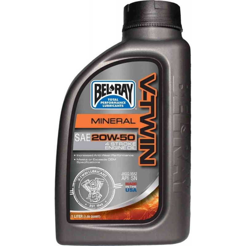 Olej Bel-Ray V-TWIN Minerál 4T 20W-50 1L
