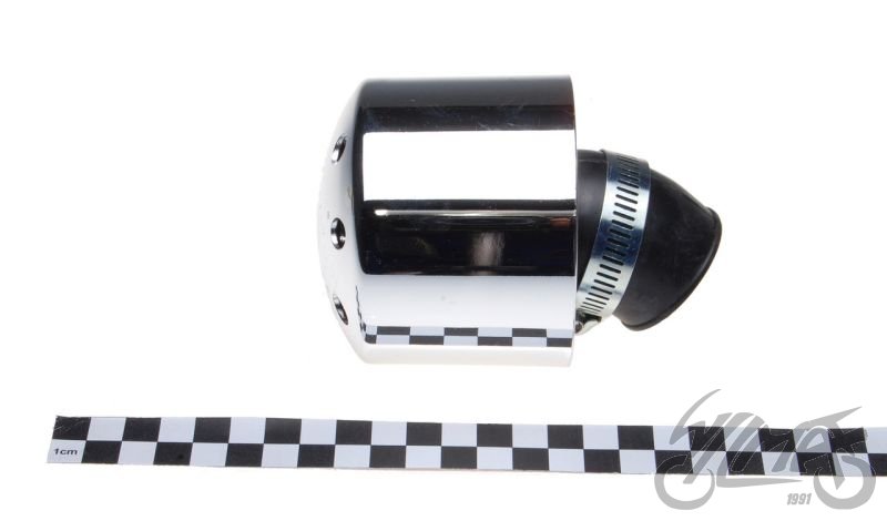Vzduchový filtr 29mm zahnutý 45° krytý