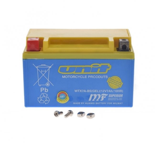 Akumulátor typ YTX7A-BS GEL - 12V 7Ah