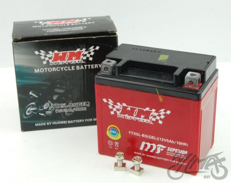 Akumulátor typ YTX5L-BS GEL 12V 4Ah