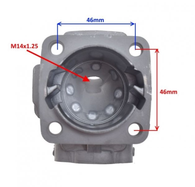 Válec kompletní vrtání 44,00 mm Minibike, Minicross