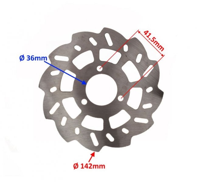 Brzdový kotouč – zadní Minibike, Minicross