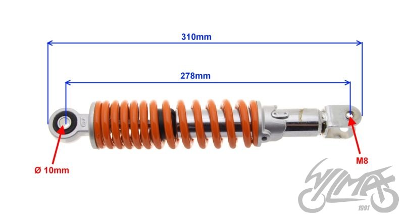 Tlumič pérování Keeway Focus, F-ACT