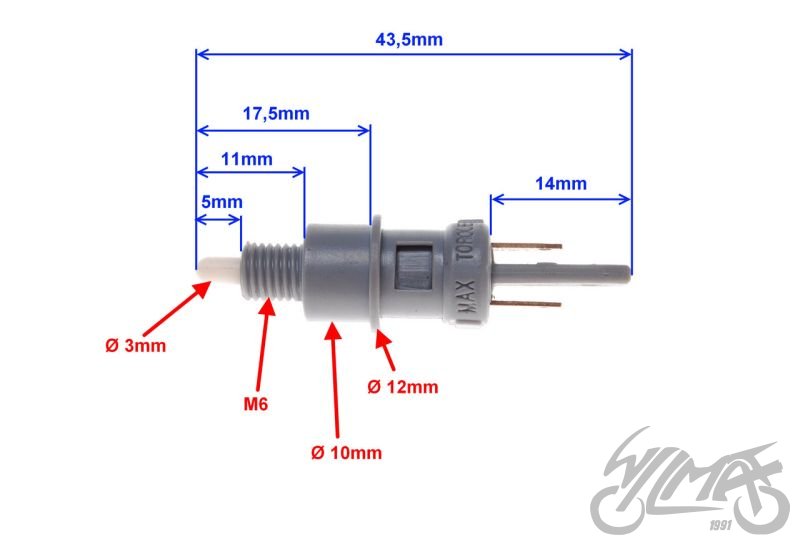 Brzdový spínač čínský skútr RMS0030