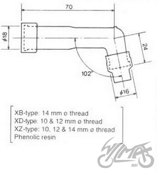 Fajfka na svíčku NGK XD05F