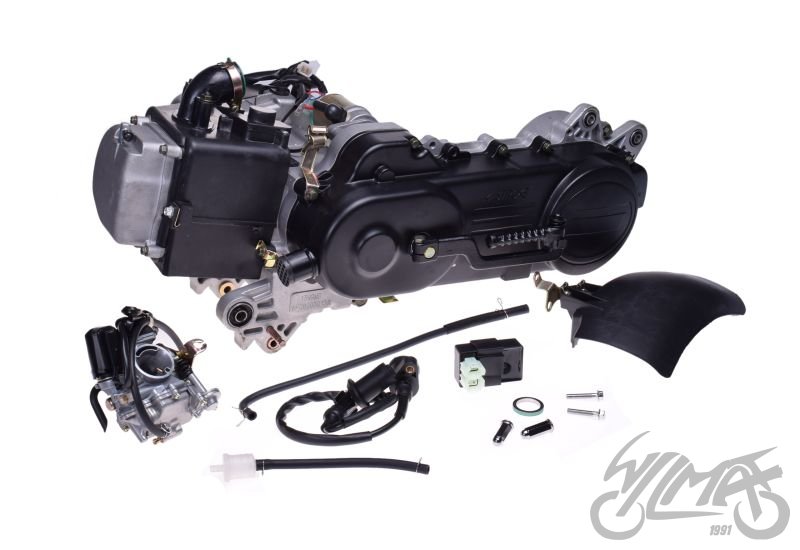 Motor 80cm3 do skútru - 12" kolo 460mm řemen