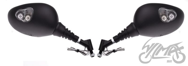 Univerzální zrcátka závit M10 - homologované s LED