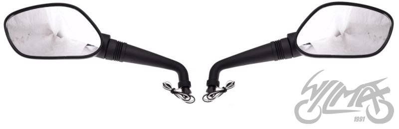 Univerzální zrcátka závit M10 - homologované s LED