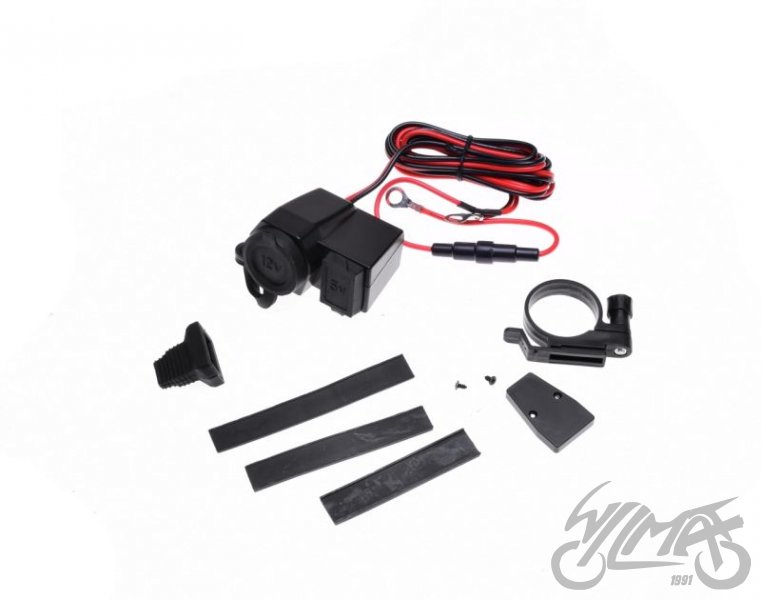 Motocyklová zásuvka s USB konektorem