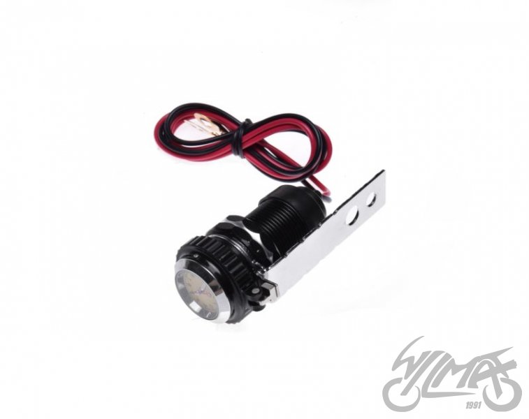 Motocyklová USB zásuvka s hodinami