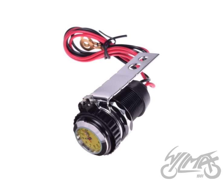 Motocyklová USB zásuvka s hodinami