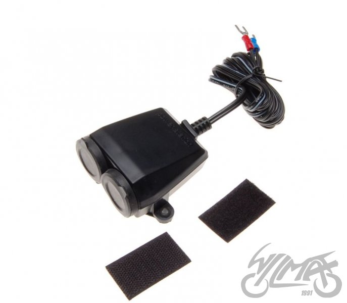 Motocyklová zásuvka 12V - dvojitá