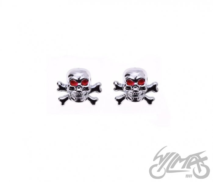 Čepičky ventilku - lebka