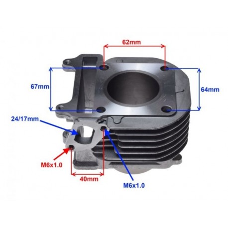 Válec motoru Yamaha Cygnus 125ccm 51,50mm