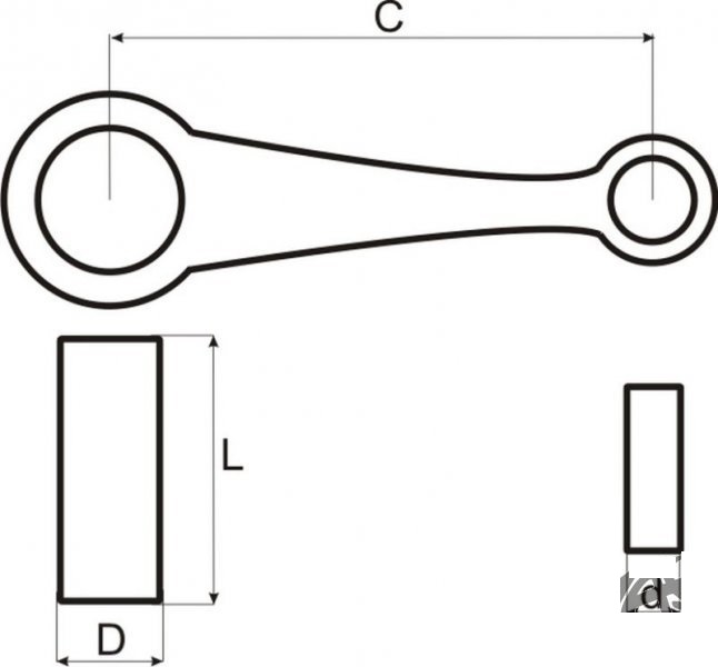 Ojniční sada Jawa 350
