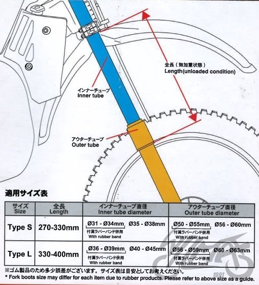 Prachovky předních tlumičů 35 - 38mm se silikonem