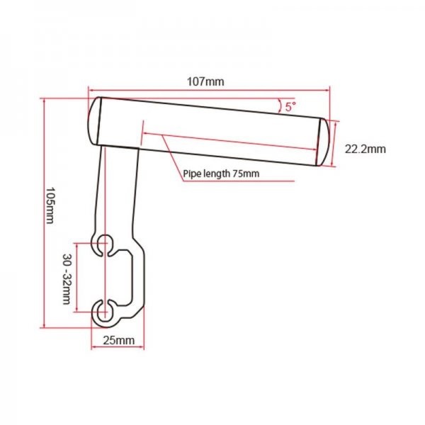 Univerzální držák GPS nebo telefonu UNIT - levý