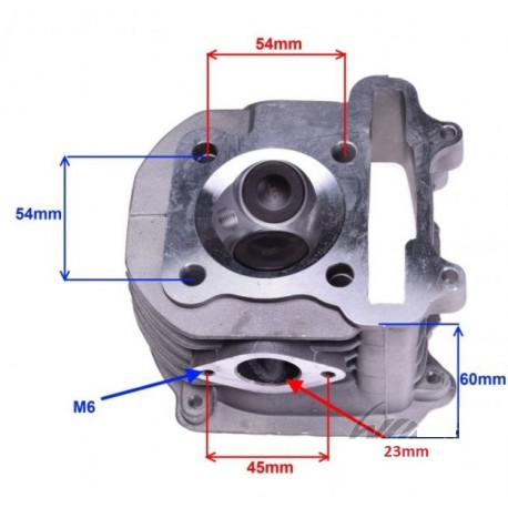 Hlava válec motoru typ GY6 150 4T