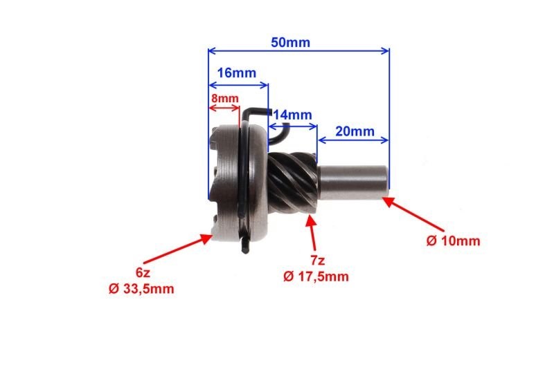 Kolo startování GY6 4T – 7 zubů