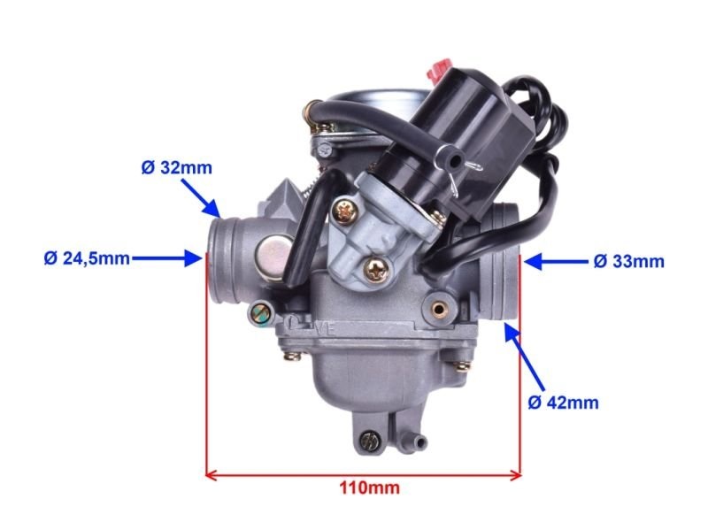 Karburátor skútrů s motory 125/150 GY6