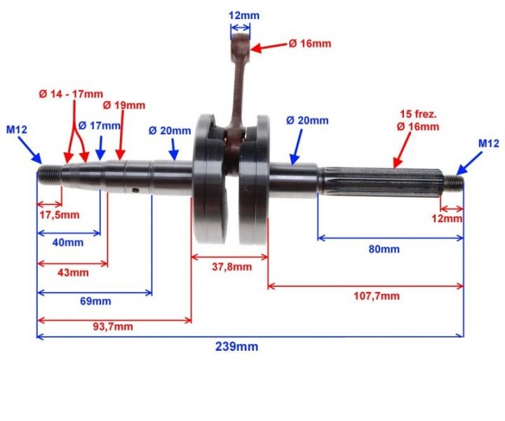 Klikovka Keeway Hurricane 50 2T