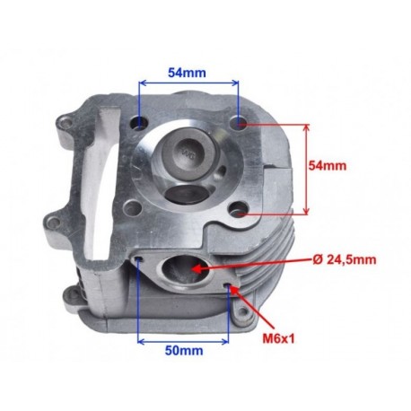 Hlava válce motoru typ GY6 125 - TUNING