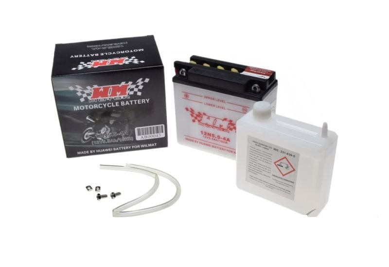 Motocyklová baterie 12N5.5-4A 12V