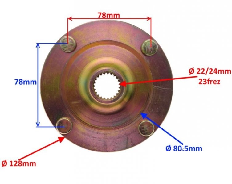 Náboj zadního kola ATV 150