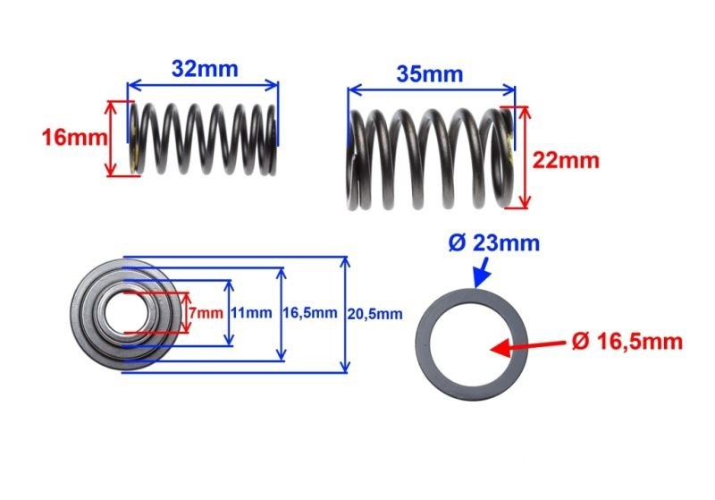 Ventilové pružiny Jawa Betka 50
