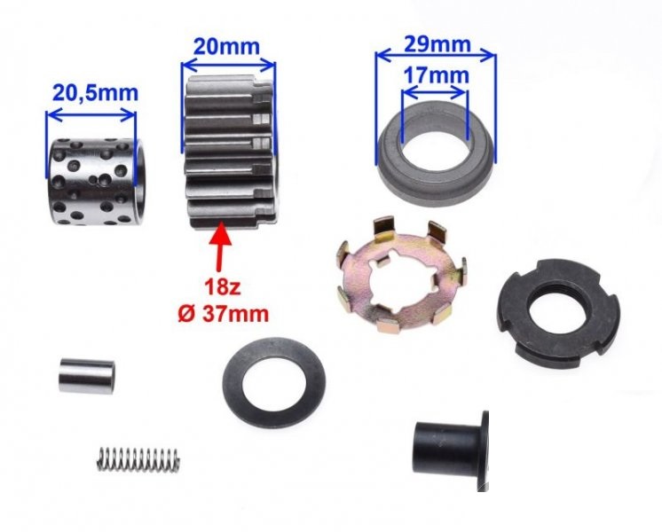 Sada montáže spojky spojky Jawa Betka 50