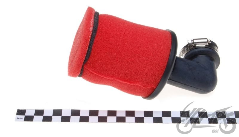 Vzduchový filtr 38mm zahnutý 90°