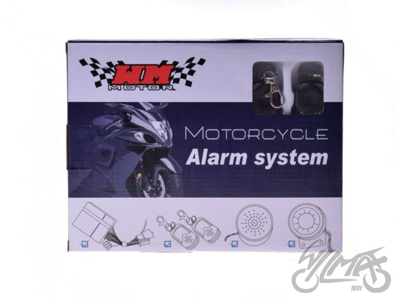 Alarm do motocyklu s dálkovým startem