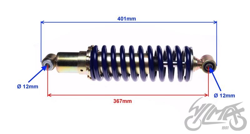 Tlumič pérování zadní ATV250 ST-9E