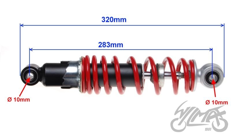 Tlumič pérování zadní čtyřkolek ATV