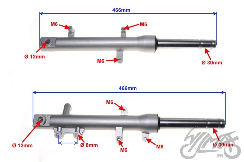 Přední tlumiče - Longjia Sharpy 50
