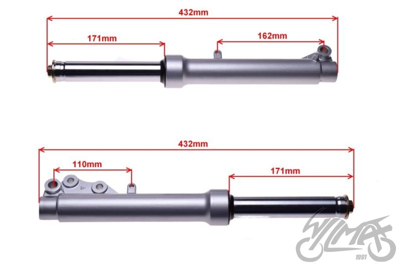 Sada předních tlumičů - Keeway Matrix