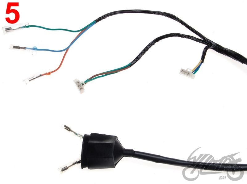 Elektroinstalace motocyklu Jonway Shotgun 50 - II. verze