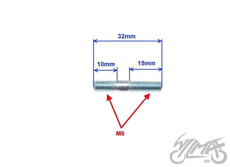 Šteft příruby kolena výfuku ATV 150